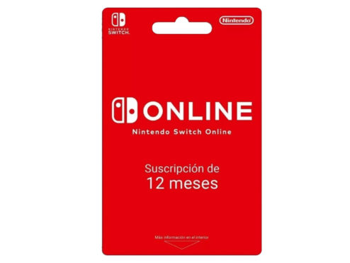 Tarjeta Nintendo Switch online 12 Meses