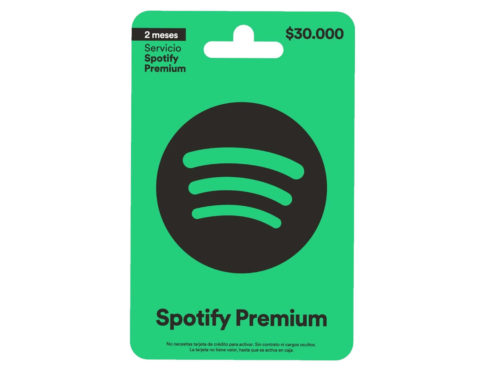 Tarjeta-gift-Spotify Premium-2-Meses- Region-Colombia-disponible